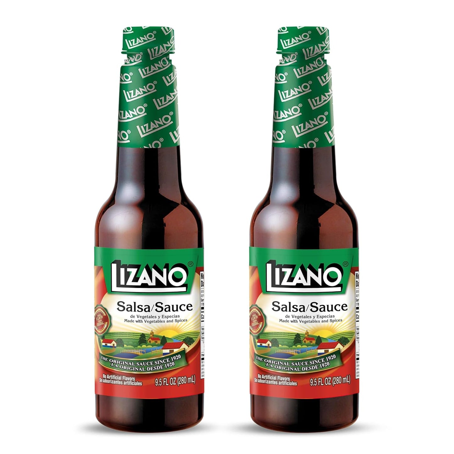 Lizano Salsa Sauce With Vegetables and Spices, 9.46 fl oz (Pack of 2)