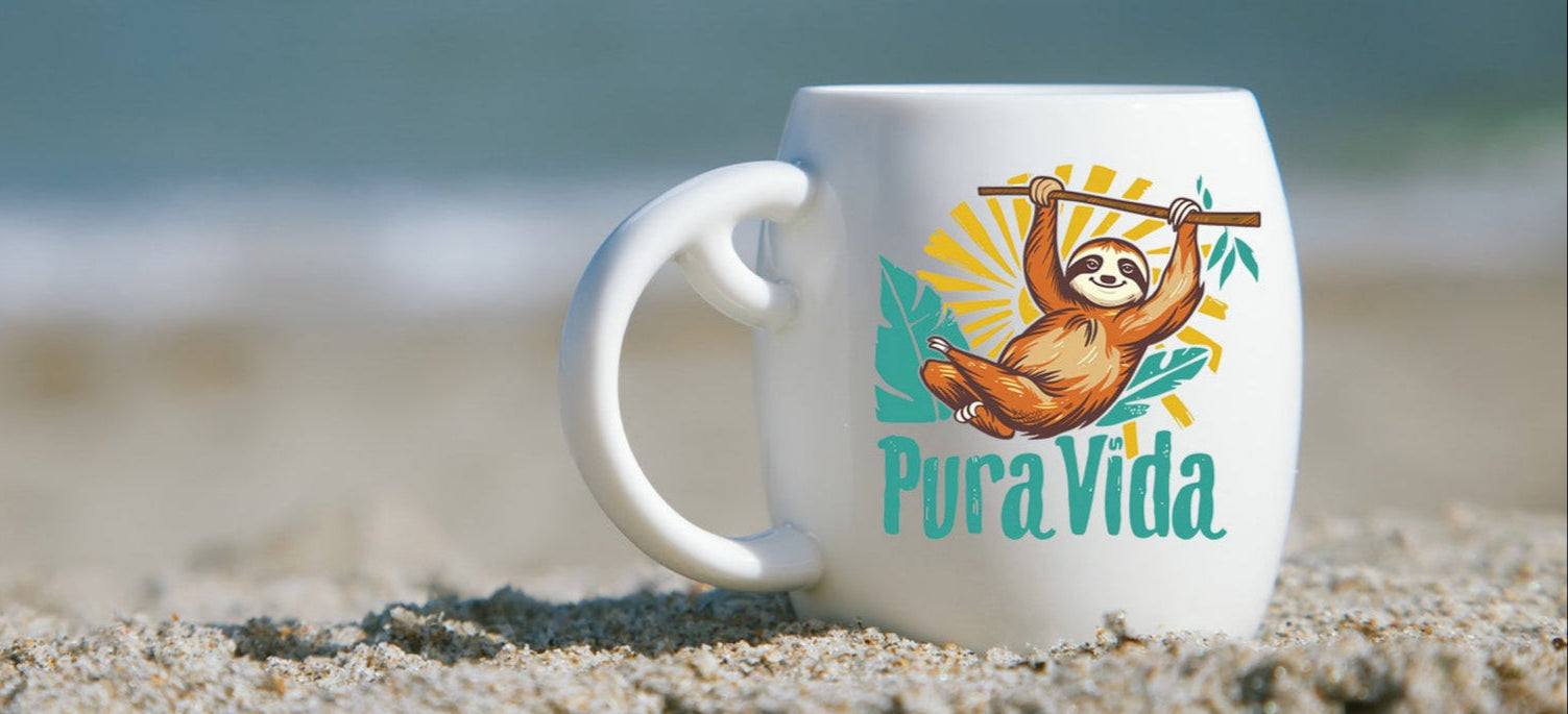 Costa Rica Sloth Coffee Cup