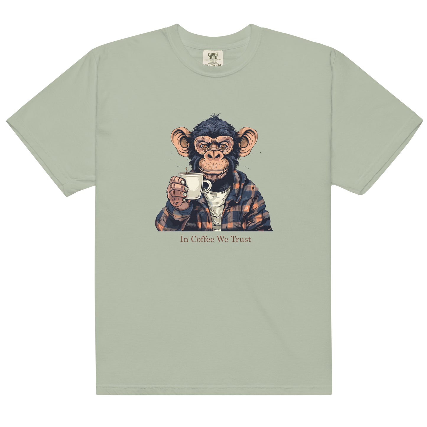 In Coffee We Trust Monkey t-shirt - Unisex