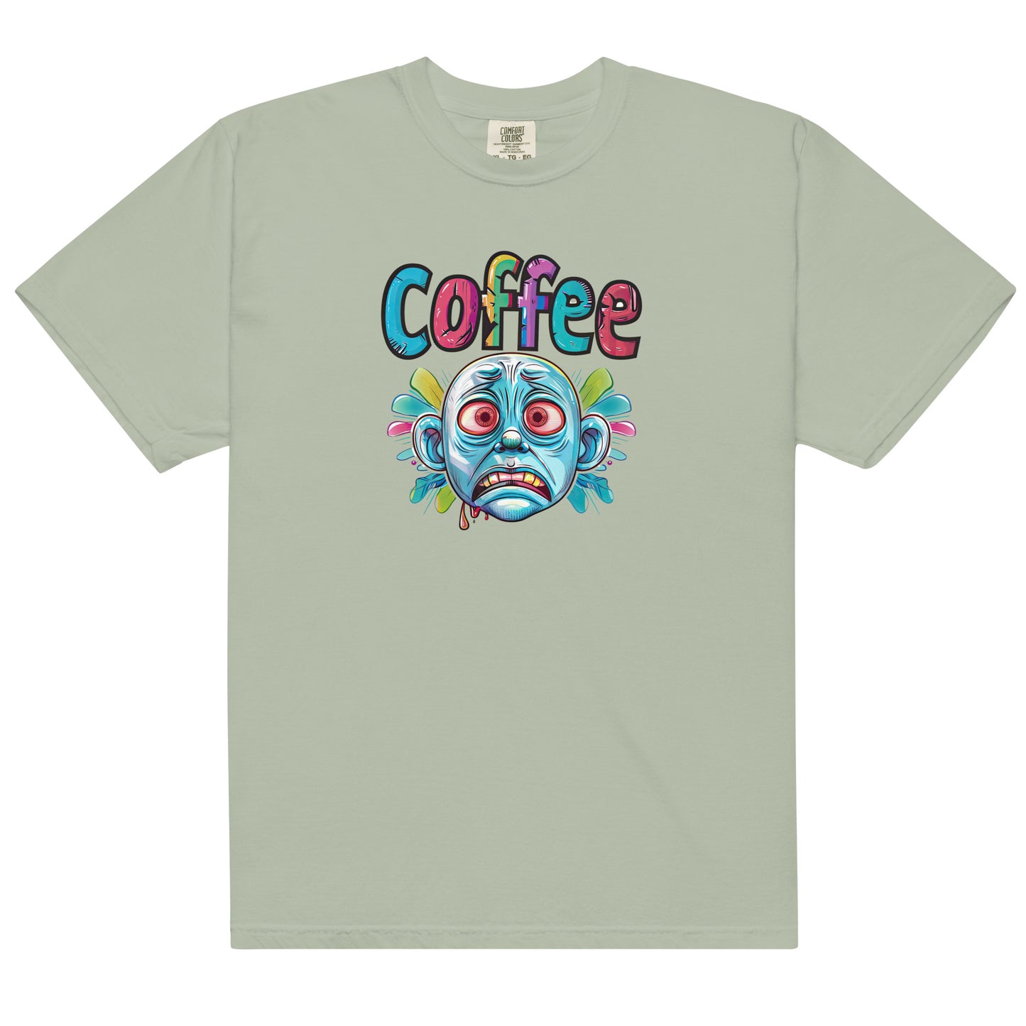 Coffee Craving Cartoon Face Unisex T-Shirt