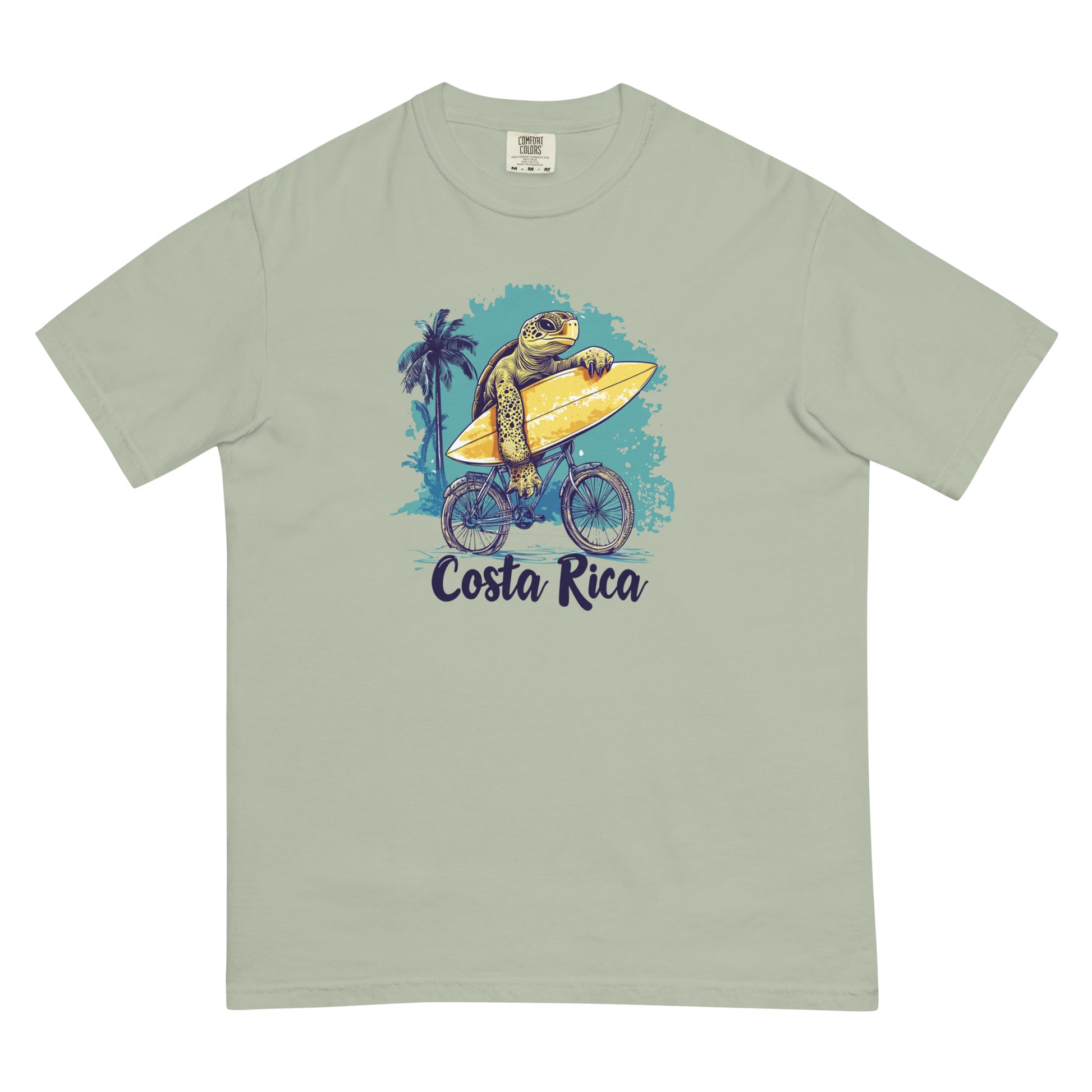 Costa Rica Surfing Turtle T Shirt