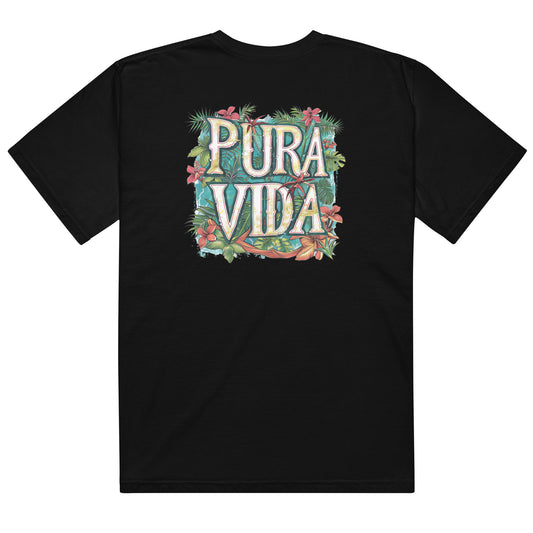 Costa Rica Pura Vida Flower Unisex t-shirt