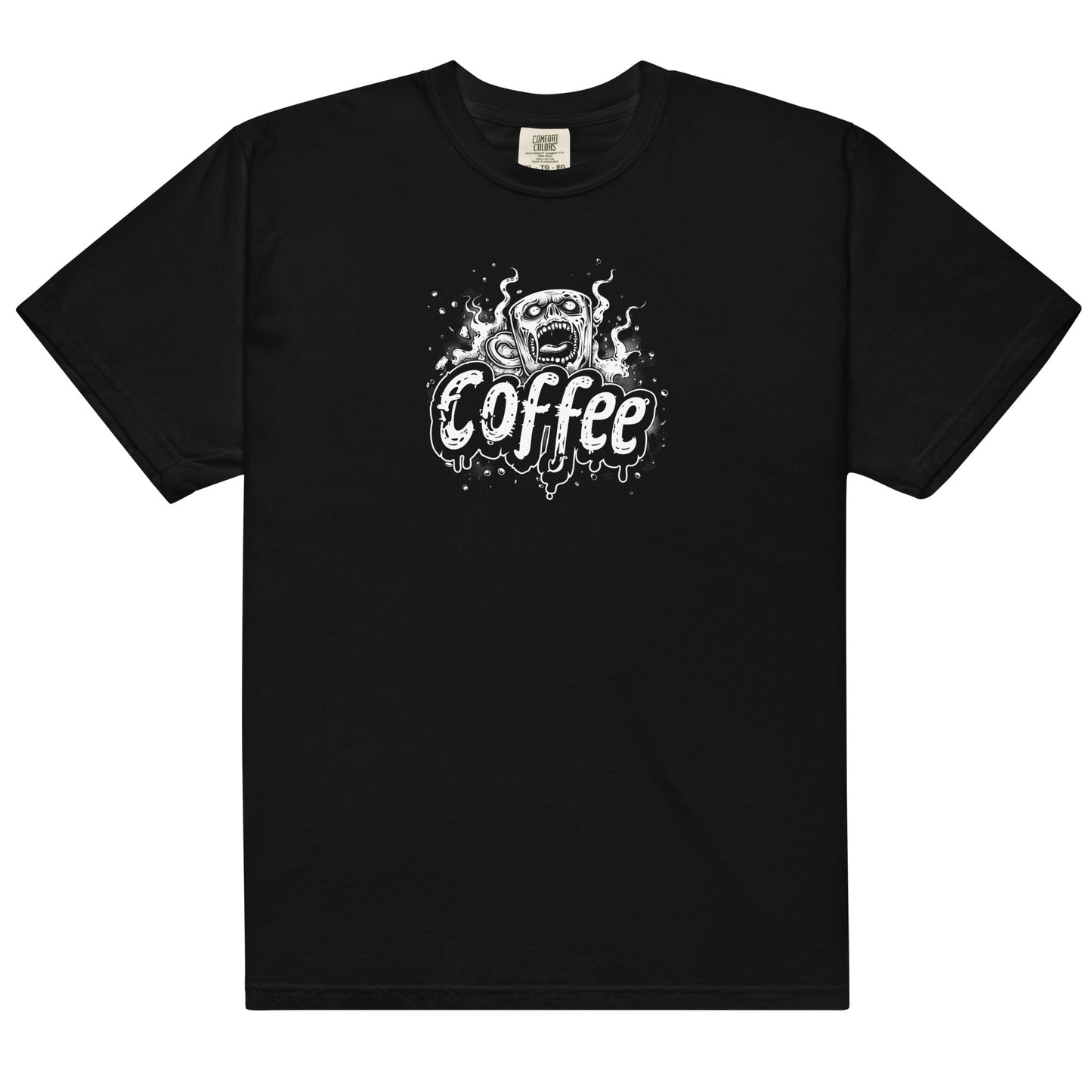 Comic Book Coffee Zombie Unisex t-shirt