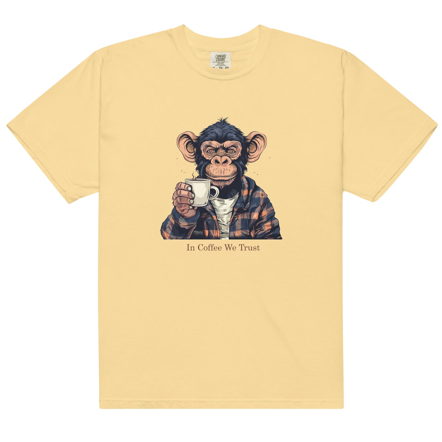 In Coffee We Trust Monkey t-shirt - Unisex