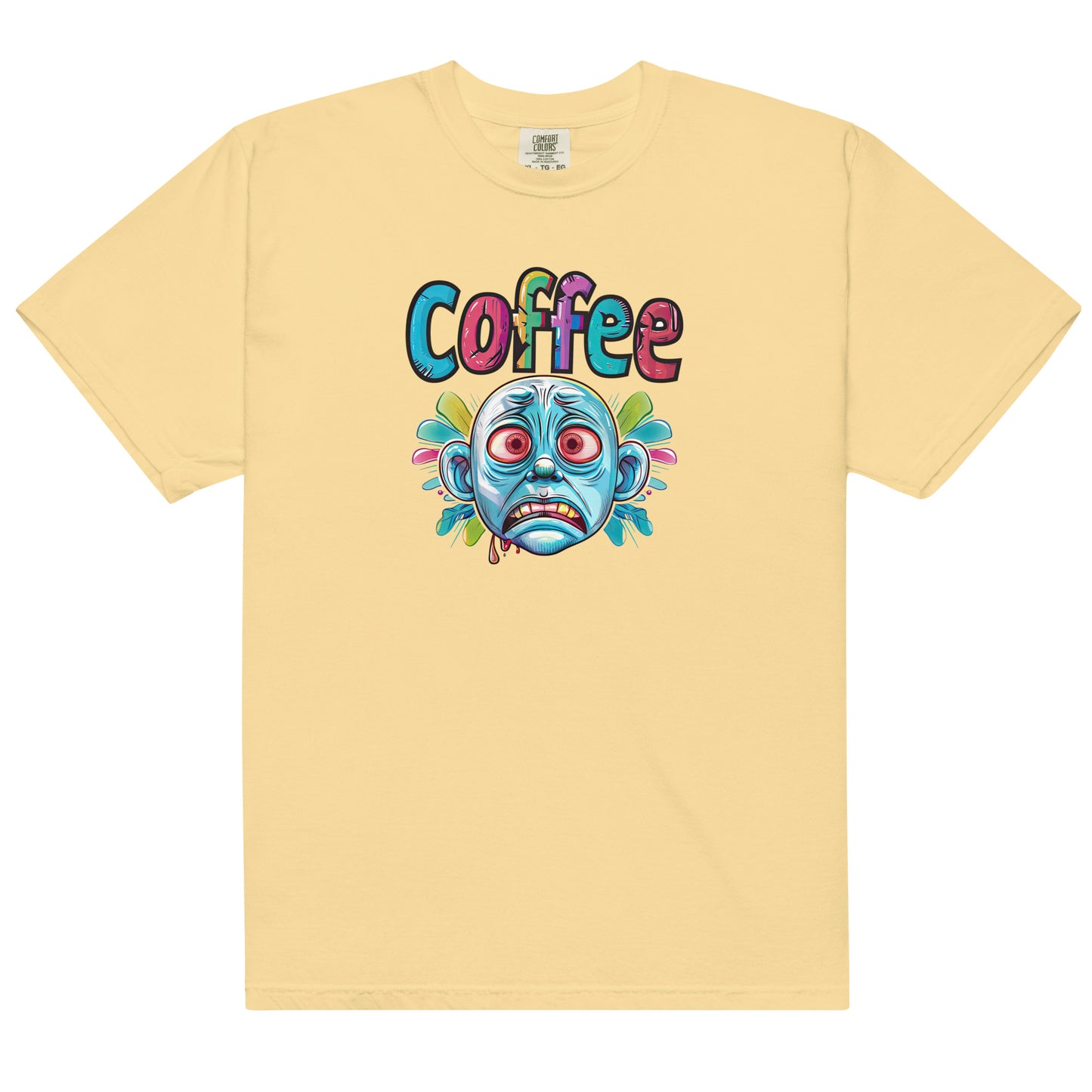 Coffee Craving Cartoon Face Unisex T-Shirt