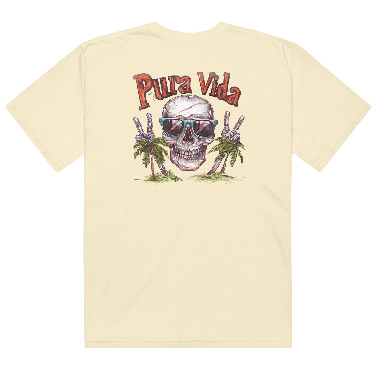 Costa Rica Pura Vida Peace Skull Unisex t-shirt