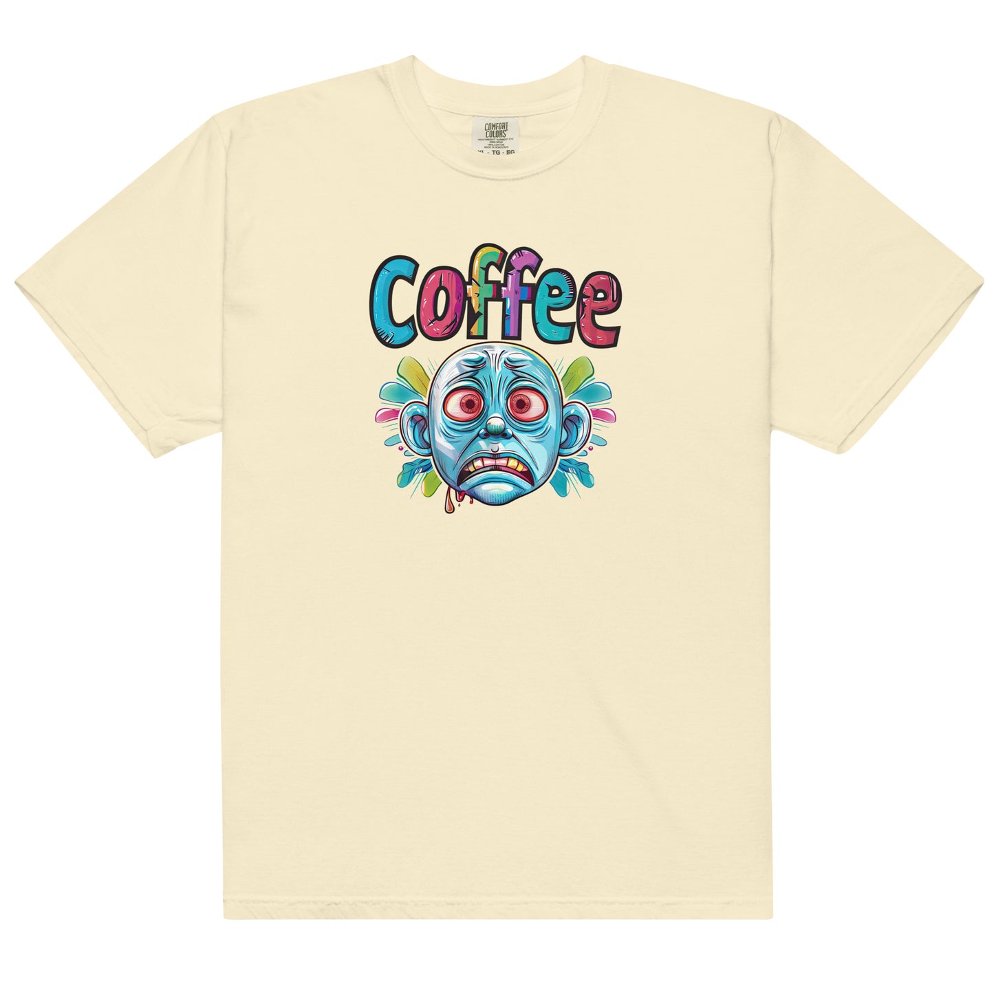 Coffee Craving Cartoon Face Unisex T-Shirt