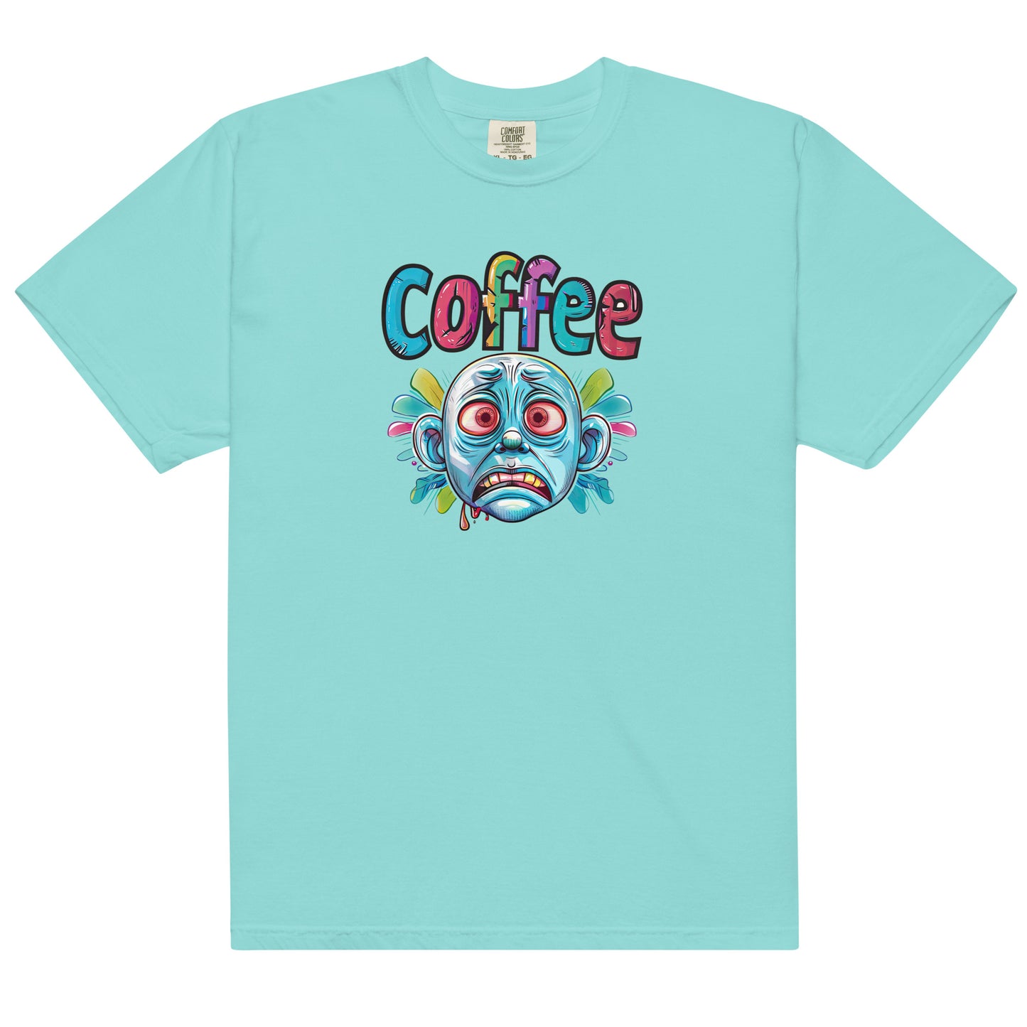 Coffee Craving Cartoon Face Unisex T-Shirt