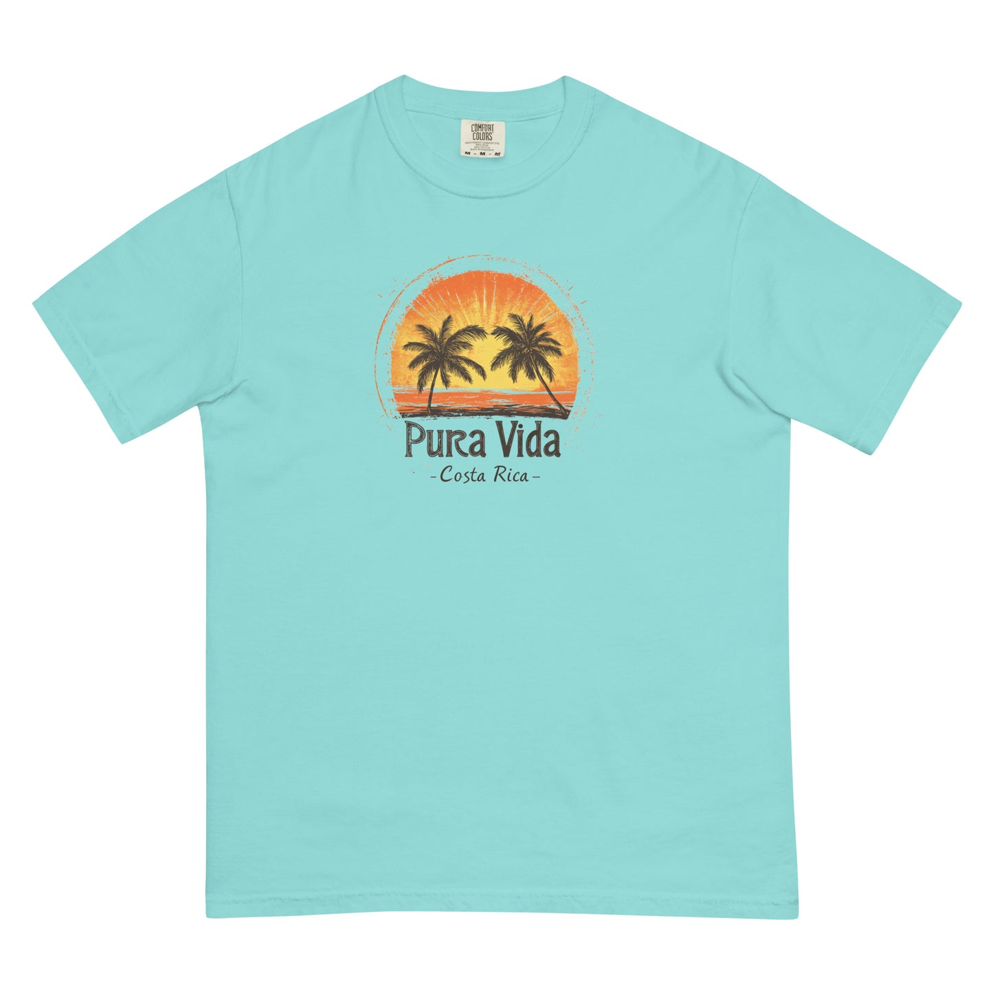 Pura Vida T-Shirt – Costa Rica Retro Sunset Design