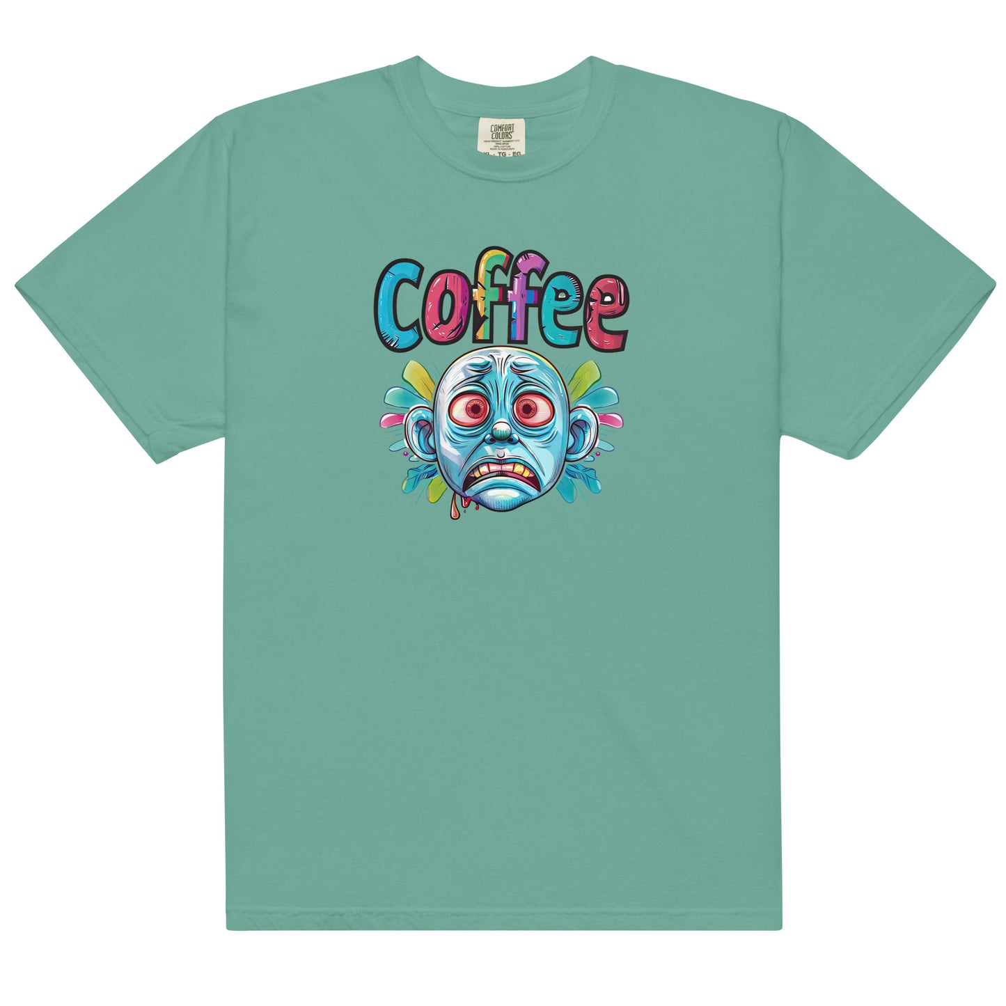 Coffee Craving Cartoon Face Unisex T-Shirt