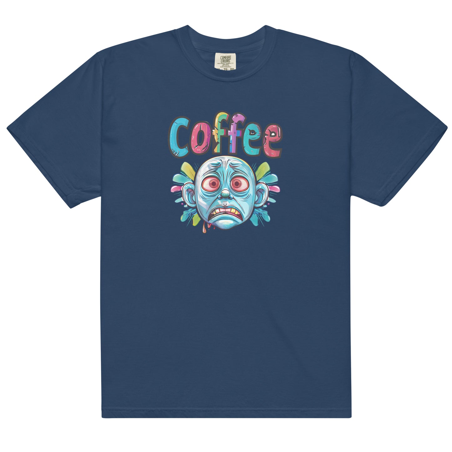 Coffee Craving Cartoon Face Unisex T-Shirt