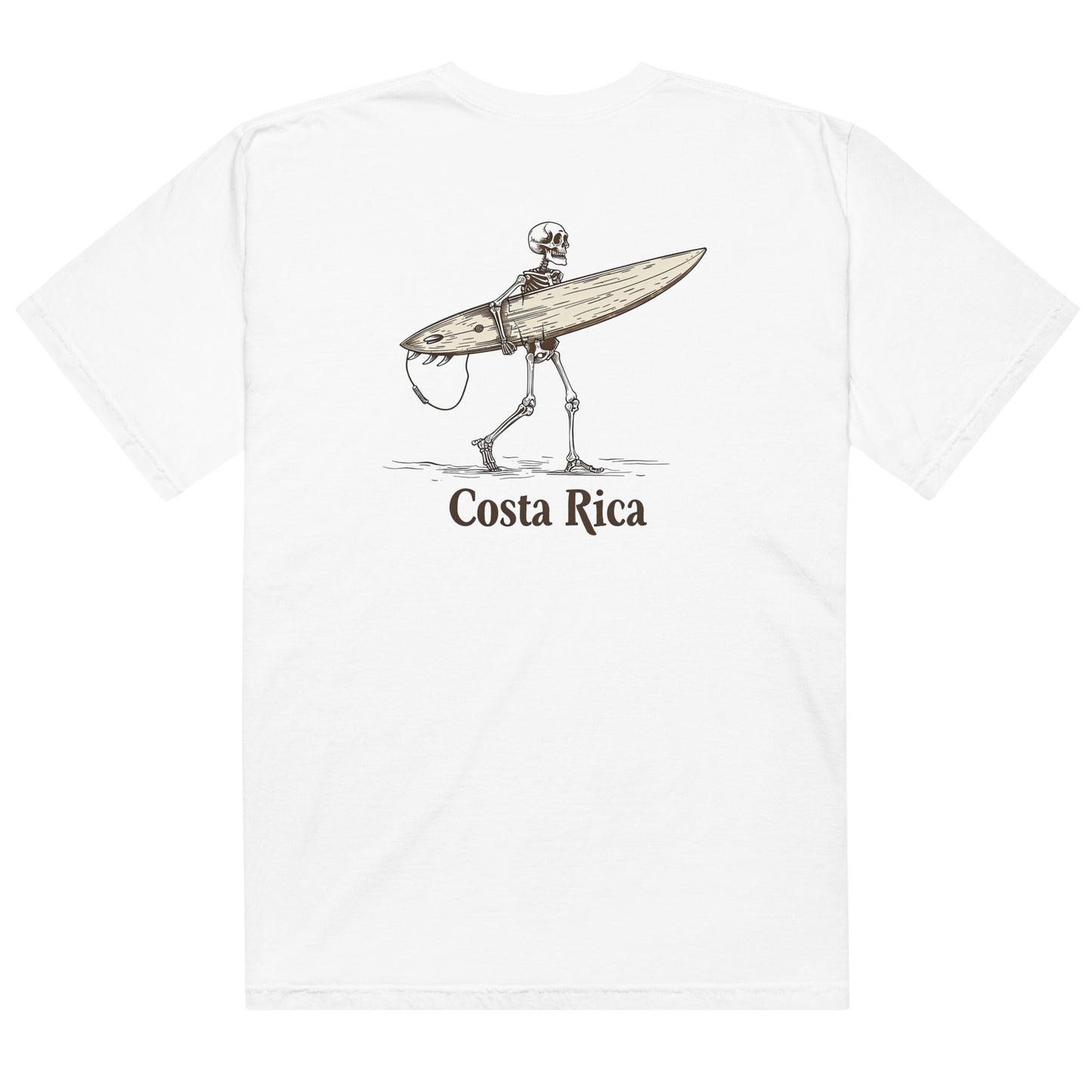 Costa Rica Surfboard Carrying Skeleton Unisex t-shirt