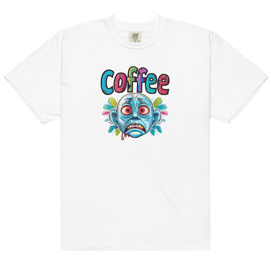 Coffee Craving Cartoon Face Unisex T-Shirt