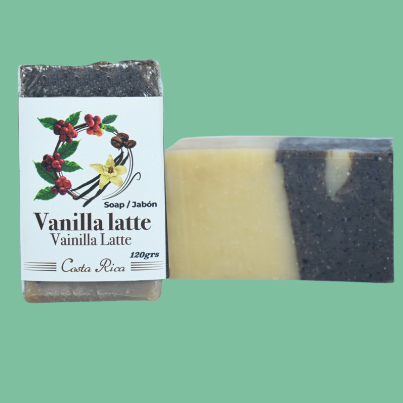 Vanilla Latte Coffee Soap Bar | Handmade Exfoliating Cleanser