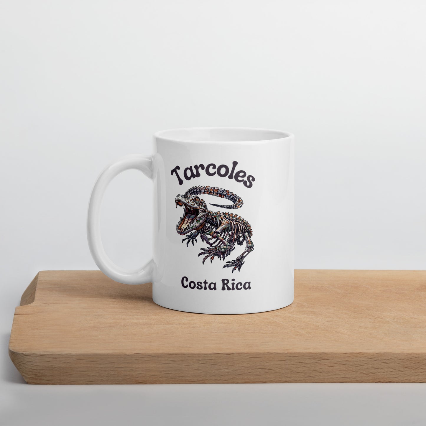 Costa Rica Crocodiles - White glossy mug