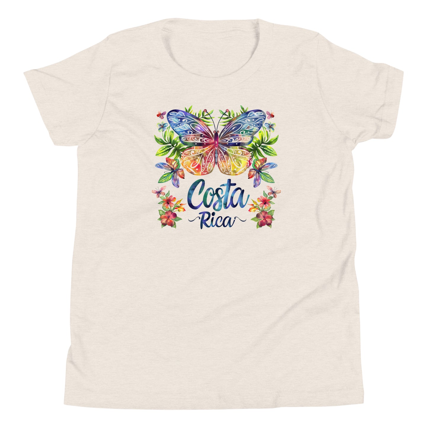 Costa Rica Colorful Butterfly Kids T-Shirt