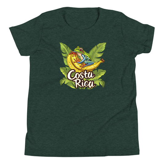 Costa Rica Frog and Banana Kids T-Shirt