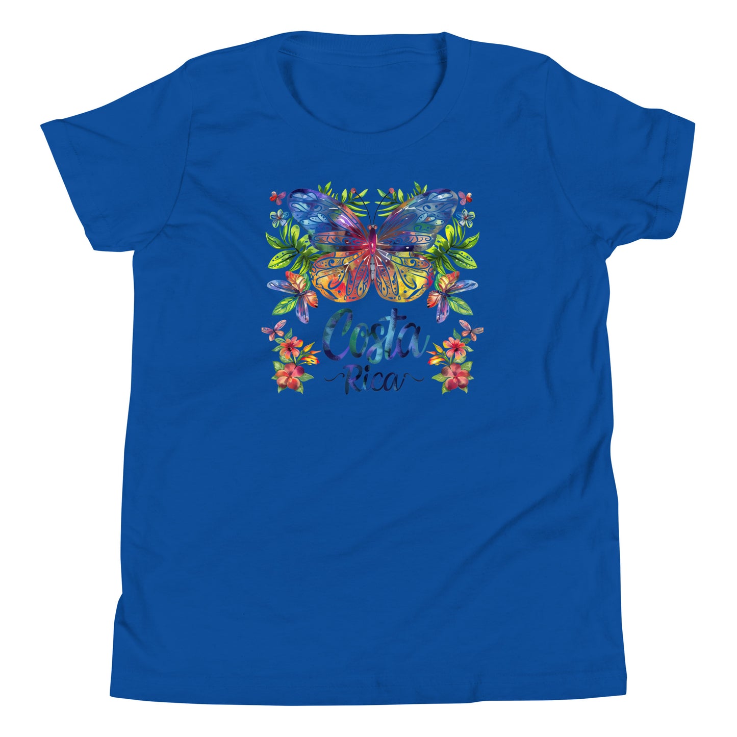 Costa Rica Colorful Butterfly Kids T-Shirt